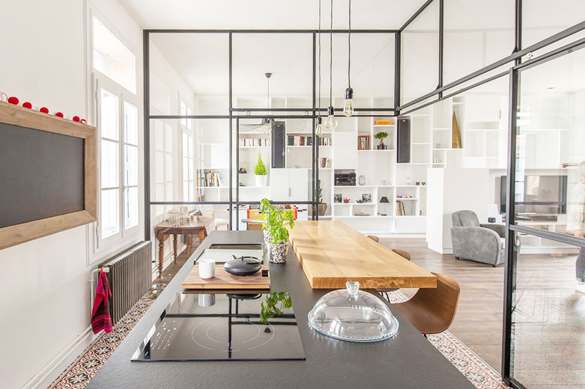 办公室黑框玻璃装修效果图,玻璃隔墙效果图办公室