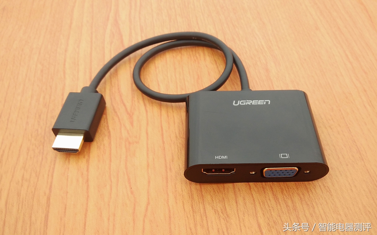 绿联hdmi转vga手机连显示器,闲置的显示器变成智能电视