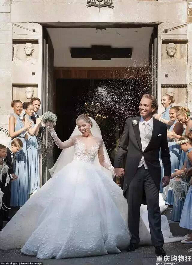 施华洛世奇极致奢华婚纱,施华洛世奇水晶镶嵌婚纱