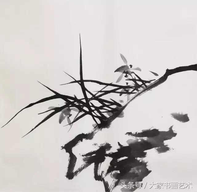 中国写意花鸟画教程梅兰竹菊篇,阮克敏花鸟写意画50幅