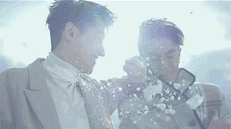 胡霍派糖过白色情人节啦！胡歌一边说不在爱情里，一边当CP王啊！