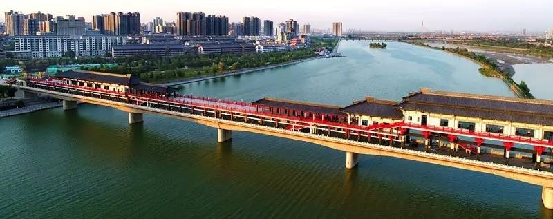 咸阳渭河长廊全景,咸阳渭河景观区