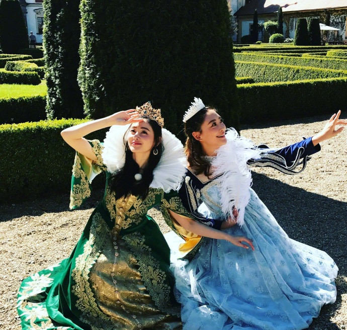 跑男热巴鹿晗摆pose,热巴照片鹿晗跑男