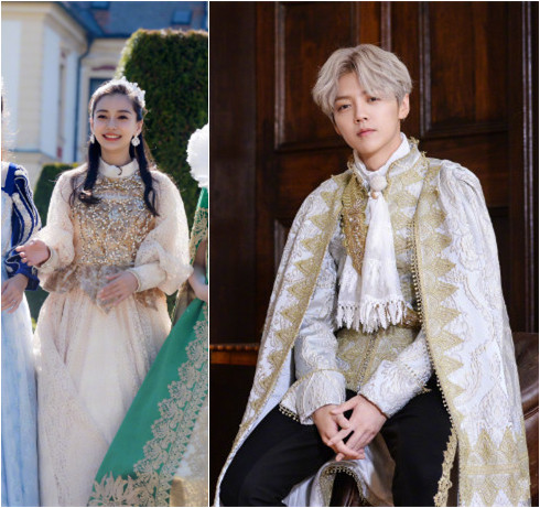 跑男热巴鹿晗摆pose,热巴照片鹿晗跑男