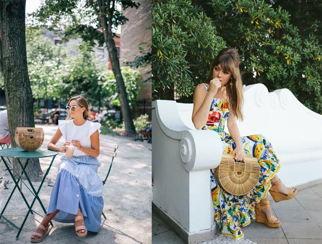 潜入后台！来看JessicaAlba和EmmaRoberts都爱CultGaia竹篮包实物图！