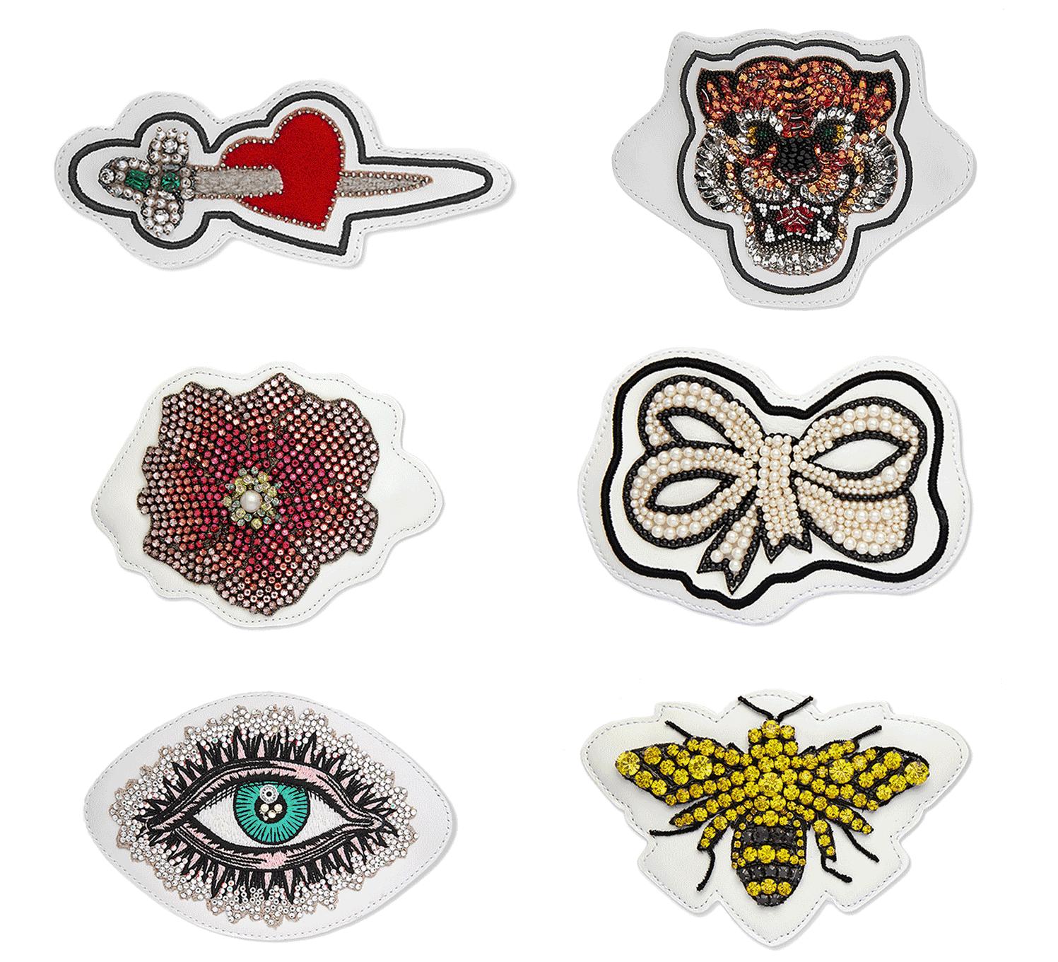 gucci刺绣小白鞋图案,gucci小白鞋金字母