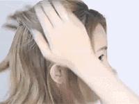 齐肩短发编发发型教程,齐肩中短发编发显脸小发量多