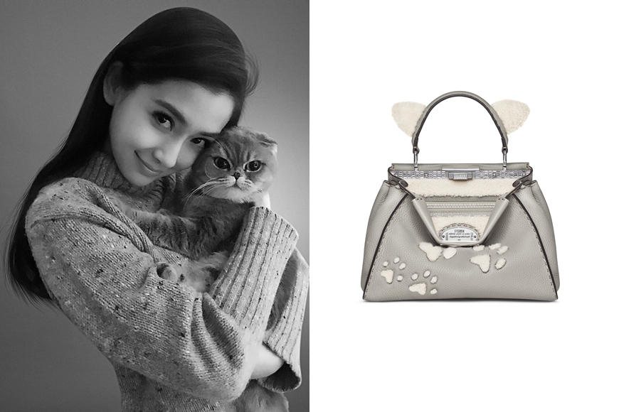 名人眼中的Peekaboo手袋！芬迪携杨颖、刘雯推动慈善拍卖活动