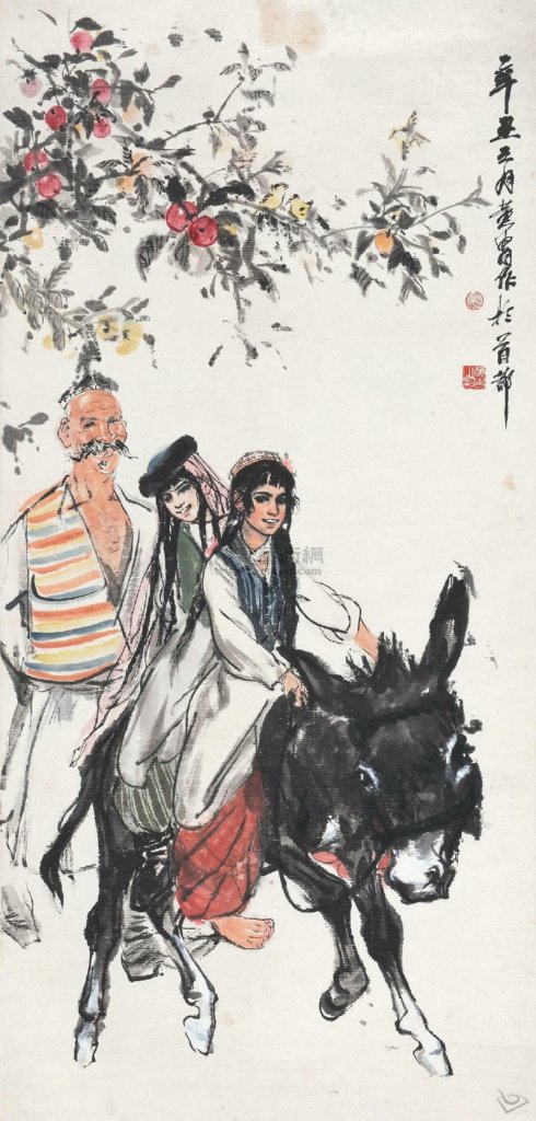 黄胄人物速写大师,毛笔速写人物大师级别