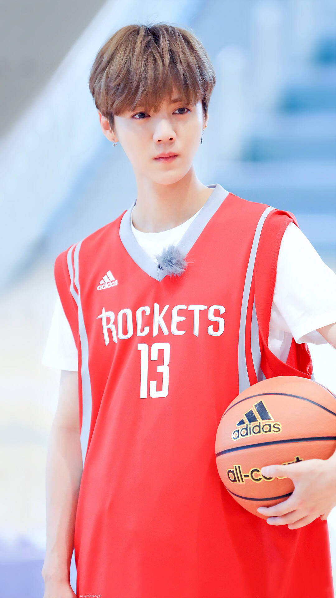 约吧大明星鹿晗照片,鹿晗扣篮