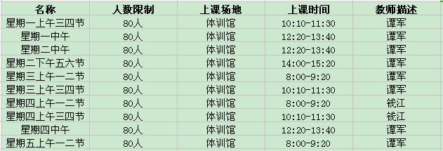 湘大体育健身课,选科大作战
