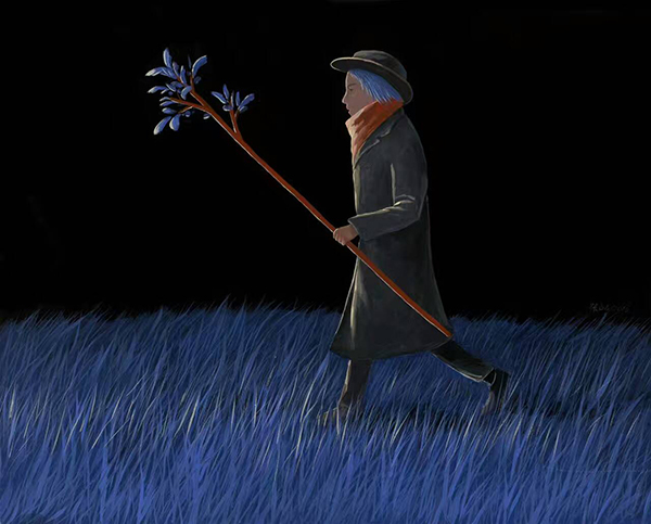 画家张占占：黑夜里的童话世界，孤独也可以温暖