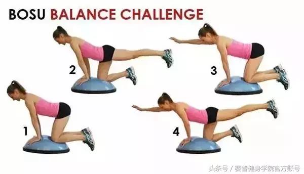 14种健身球训练动作,波速球有氧训练动作