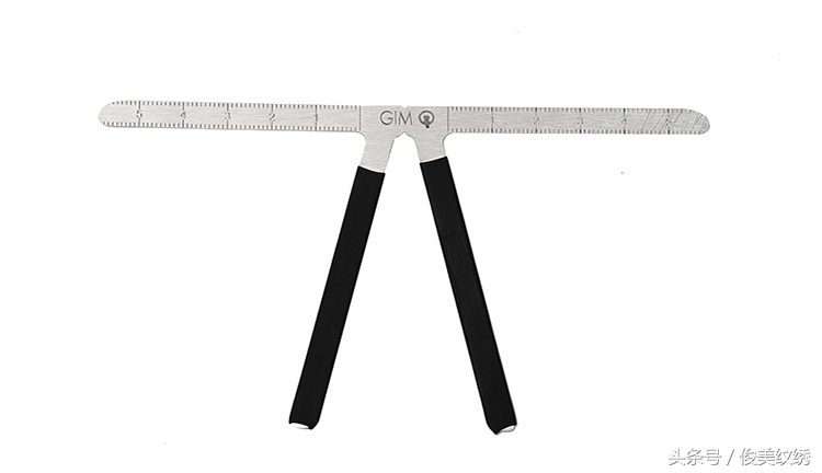 画眉神器平衡尺怎么用,画眉辅助工具眉尺
