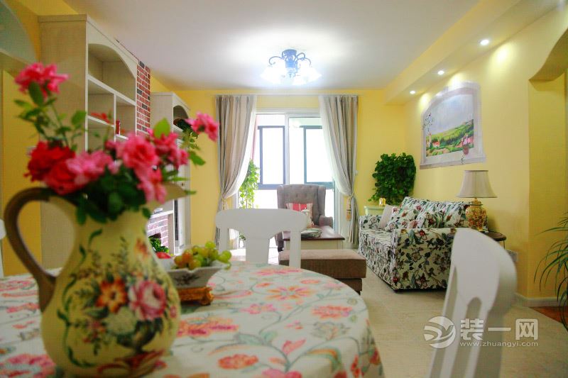 田园家庭装修效果图,田园式家装设计