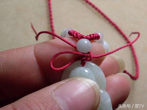 翡翠玉绳子绑法,绑翡翠教程