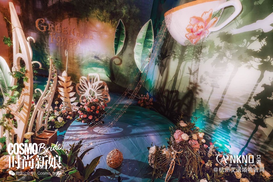 森系婚礼高级简约,清新自然的森系婚礼风格