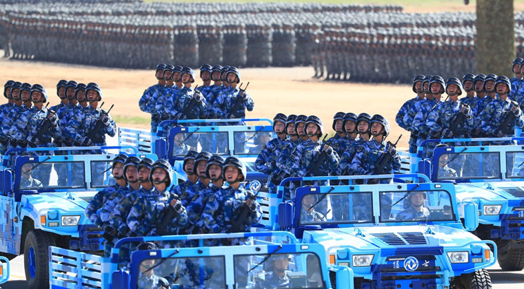 全方位解析阅兵方阵,阅兵步兵方阵集合