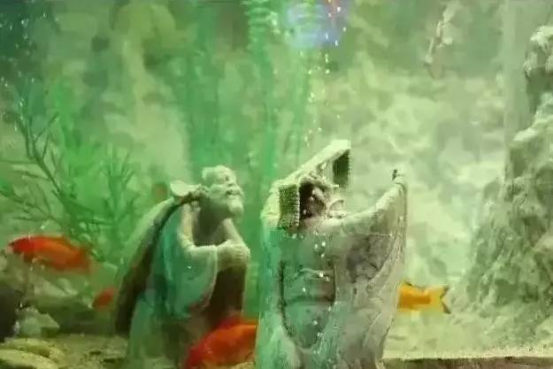 世界上最大的土豪鱼缸,寿山石东海龙宫鱼缸