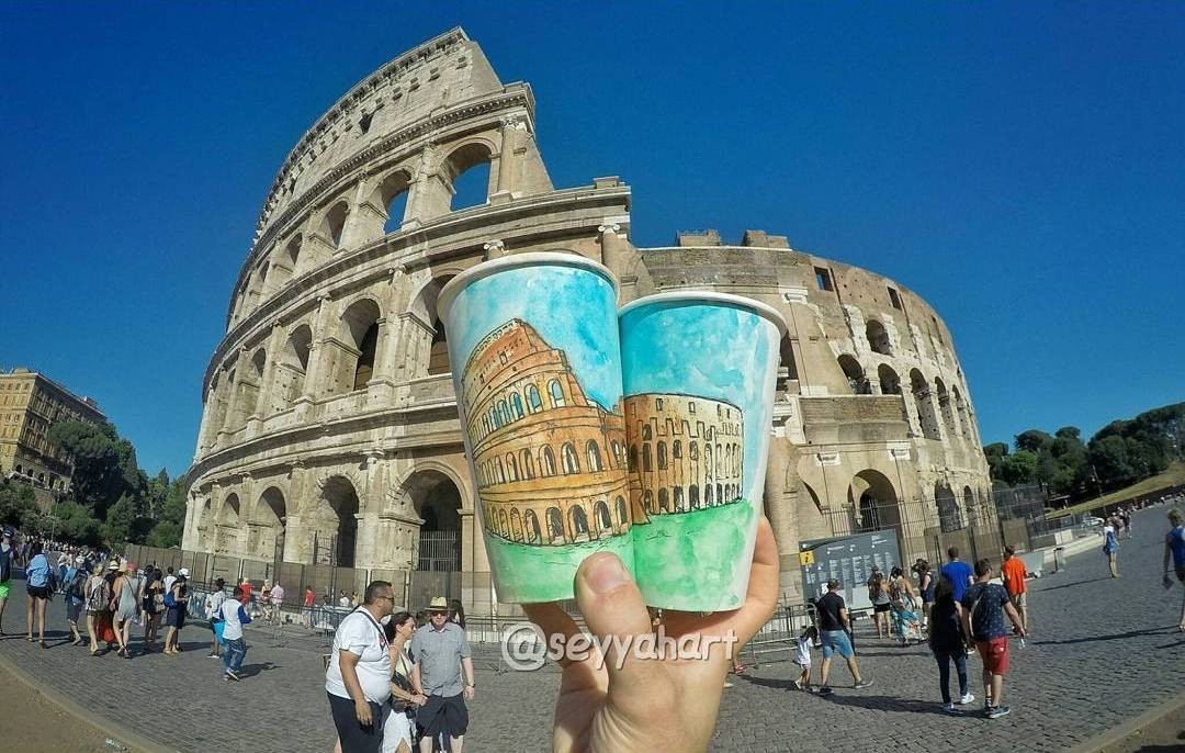 艺术家环游世界，他靠这个技能成为世界网红