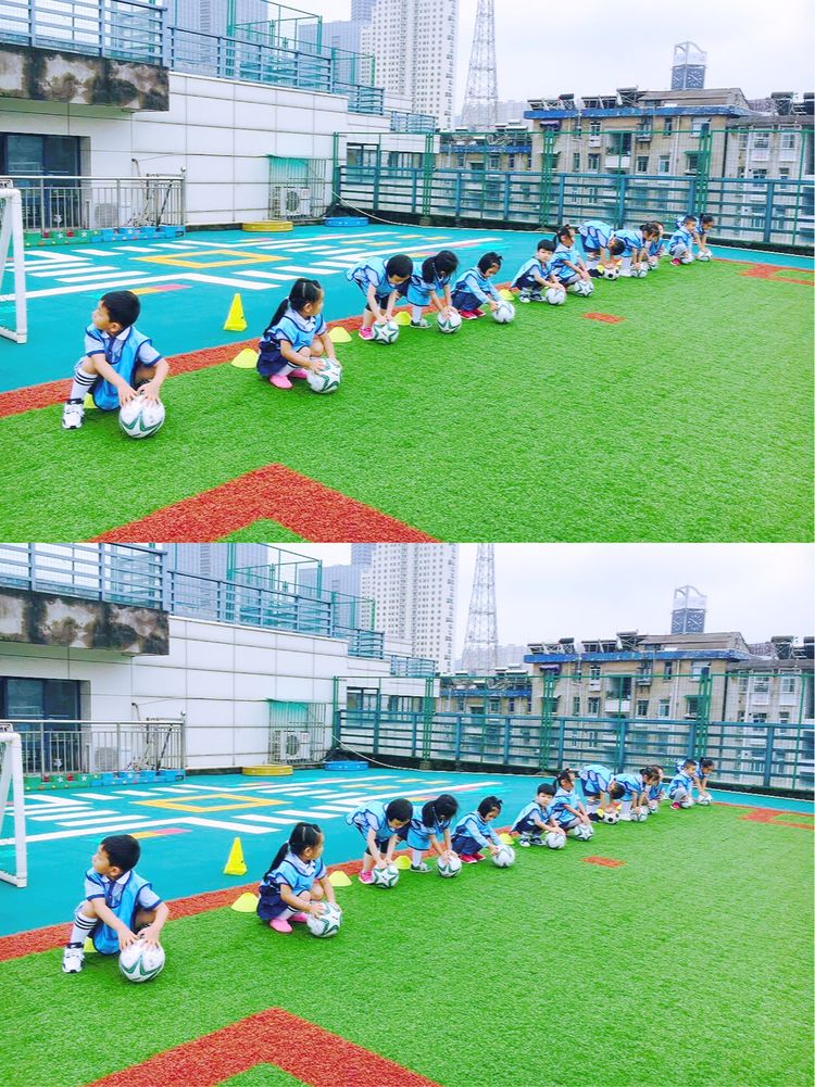 足球从娃娃做起,足球基本功幼儿园