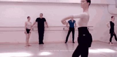 跳芭蕾的赫本,旋转跳跃芭蕾