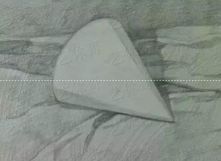 圆锥手绘光影,光影素描圆锥