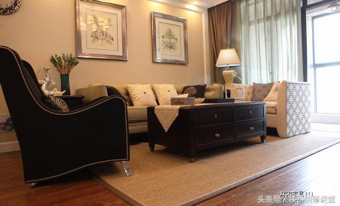 120平米美式轻奢小窝,现代简约美式小窝