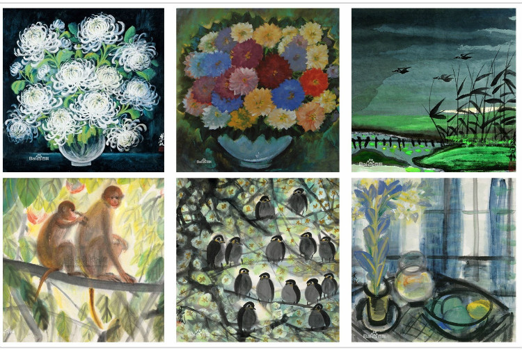 海派花鸟画谁的比较好,海派名家张雄花鸟画