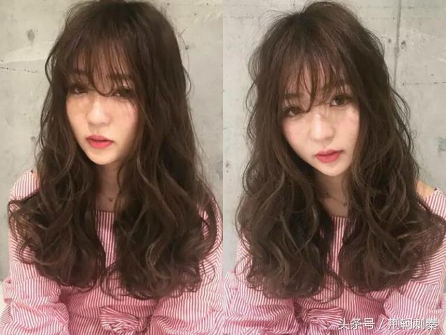 齐肩凌乱卷中长发,波浪卷中长发型图片2018