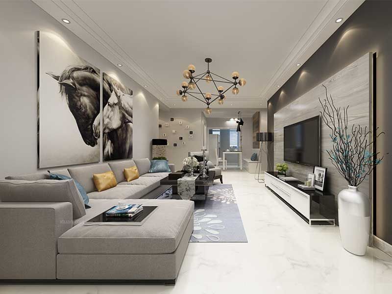 适合北欧风的客厅瓷砖,北欧简约风瓷砖上墙装修