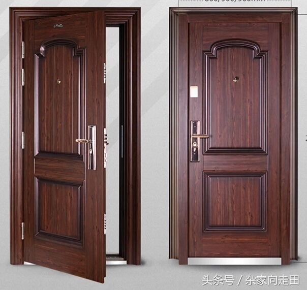 防盗门外开改内开演示图,入户防盗门内开好还是外开好