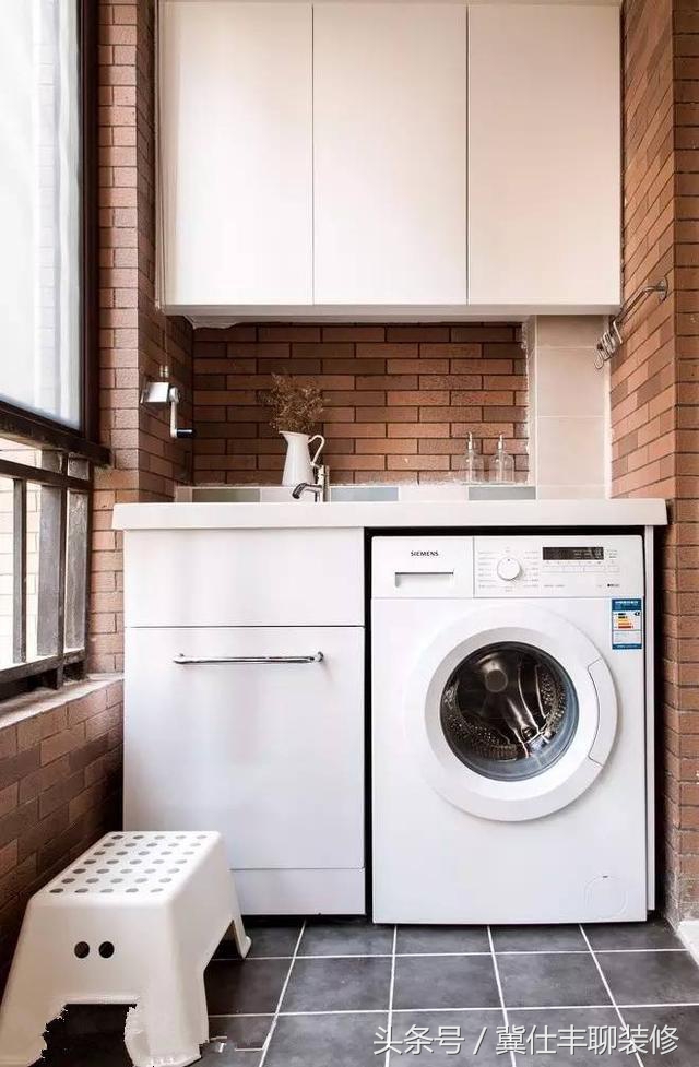 阳台改洗衣房最佳方案,阳台改造成洗衣房效果图