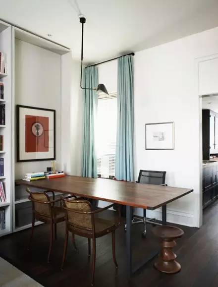 餐桌方形折叠圆桌,客餐厅一体式餐桌选圆桌还是长桌