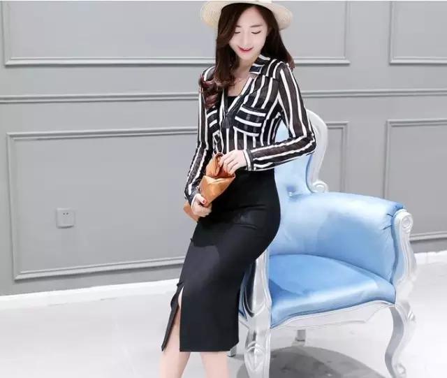 韩系淑女温柔风显瘦连衣裙,时尚优雅的连衣裙