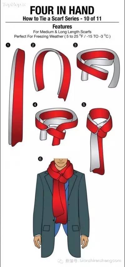 男士围巾的各种围法简单,男士围巾的各种围法长丝巾教学