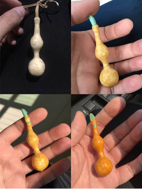 文玩葫芦盘油了,文玩葫芦盘玩中干裂痕