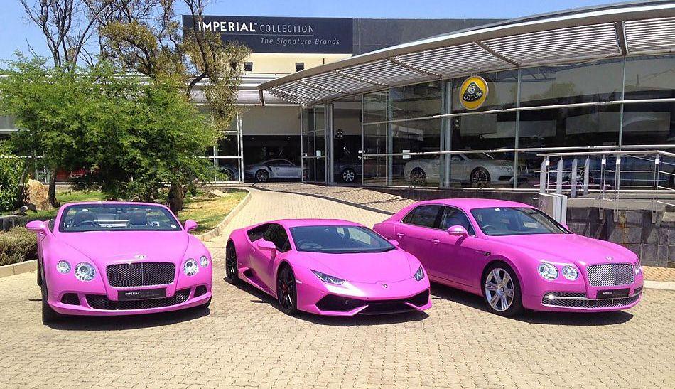 全世界粉红色的车，全被这个化妆品品牌承包了