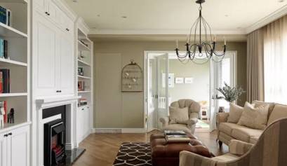 美式轻奢风客厅配色推荐,入门客厅怎么装修好看实用