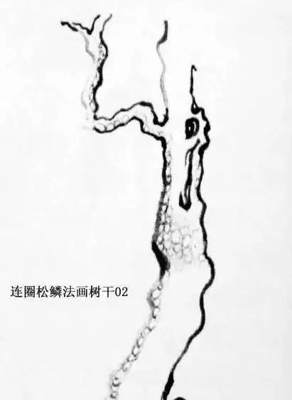 最简单的树干画法,树干的简便画法