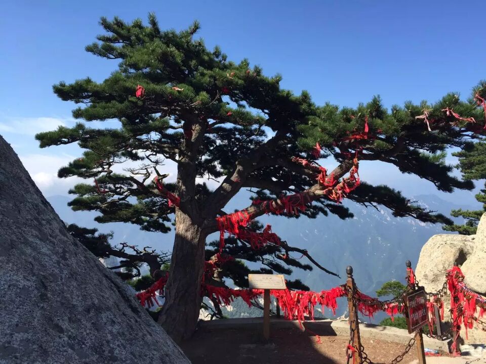 西岳华山旅游登山路线图,徒步爬西岳华山共多少台阶