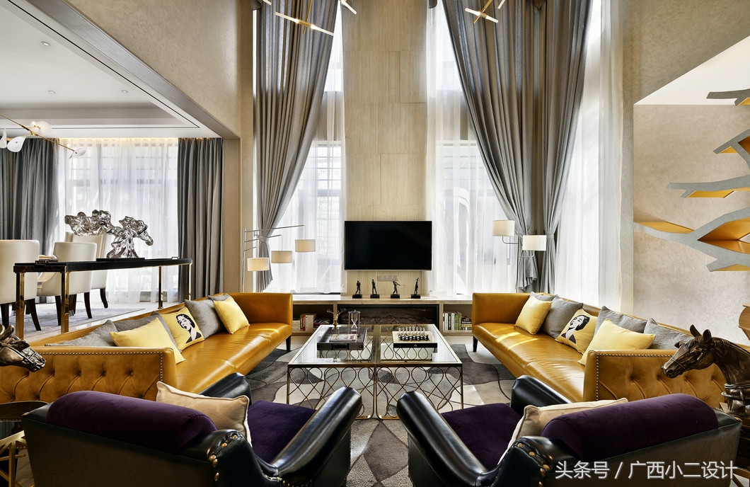 2023平方室内装修效果图,298平米四室两厅装修效果图