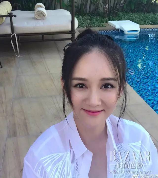 38岁陈乔恩甜美似少女,陈乔恩唇妆哪个好看