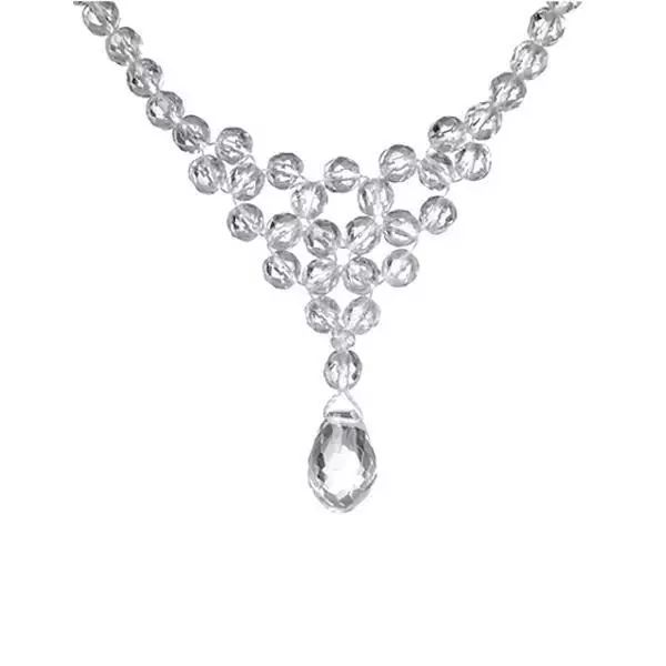 白水晶晶莹剔透发亮,晶莹剔透的水晶宝石