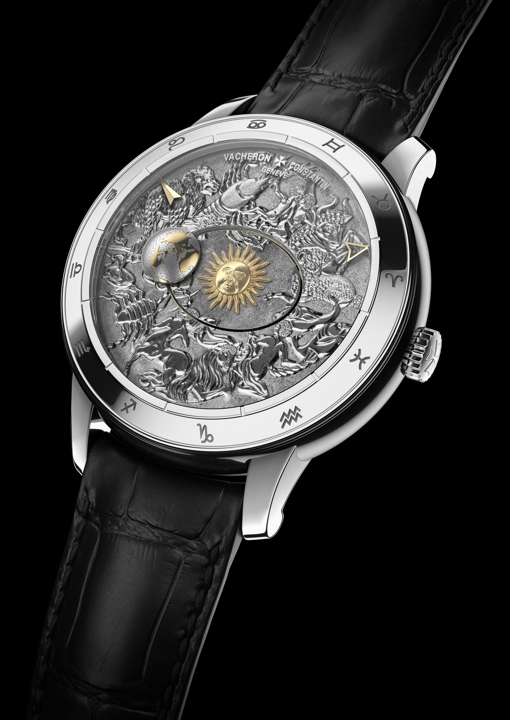 江诗丹顿手表高清大图,江诗丹顿带一个地球和月亮的手表