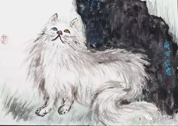 痴迷画画,除了教书就是水墨画