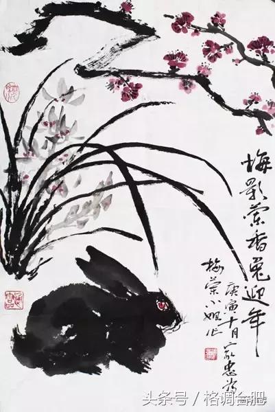 痴迷画画,除了教书就是水墨画