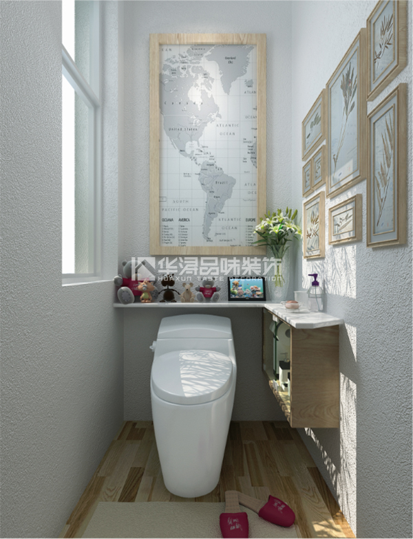 连廊天井南北通透,采光天井连通客厅