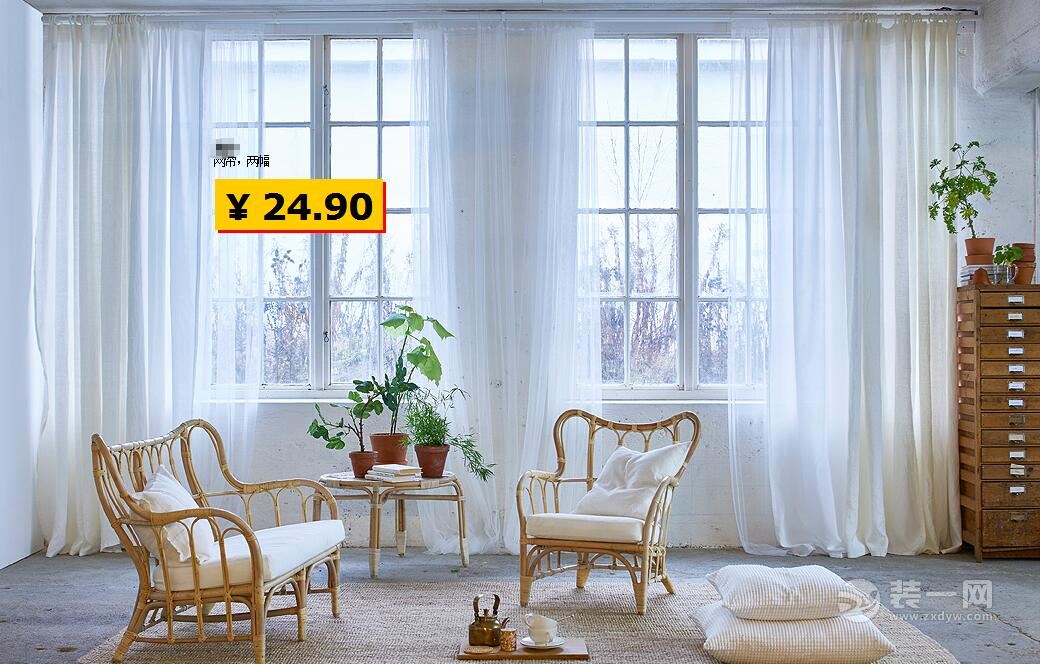 宜家隔断帘装修效果图,宜家风格装修效果图