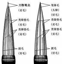 如何挑选毛笔笔锋长短,怎样挑选书法毛笔